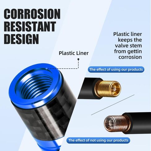 Tire Valve Stem Caps, 4-Piece Set, Genuine Carbon Fiber Custom Skull-Shaped Valve Caps, Corrosion-Resistant, Universal Fits Cars, Trucks, Motorcycles, SUVs, and Bicycles (Black) in Saudi Arabia