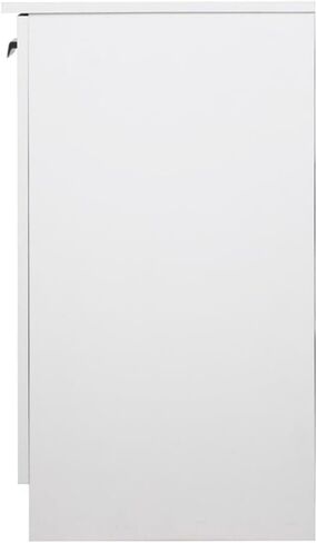 Pemberly Row Contemporary Wood 3 Door Credenza File Cabinet in White in Saudi Arabia