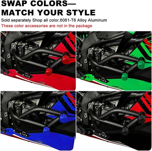 Xitomer Stunt Cage Crash Bar Compatible with ZX-4RR & ZX4R 2023 2024 2025 ZX 4R Crash Cage Motorcycle Engine Guard Race Rail Highway Bar in Saudi Arabia