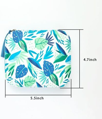 Sewing Kit for Adults with Scissors,Sewing Needles,Thimble,Thread,Tape Measure etc(Blue Leaf Print) in Saudi Arabia