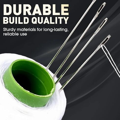 39PCS Hand Sewing Tool Kit, Big Eye Steel Needles with Thread, Seam Ripper, Metal & Silicone Thimbles, Needle Threaders – Portable DIY Hand Made Craft Set for Beginners & DIY Lovers in Saudi Arabia