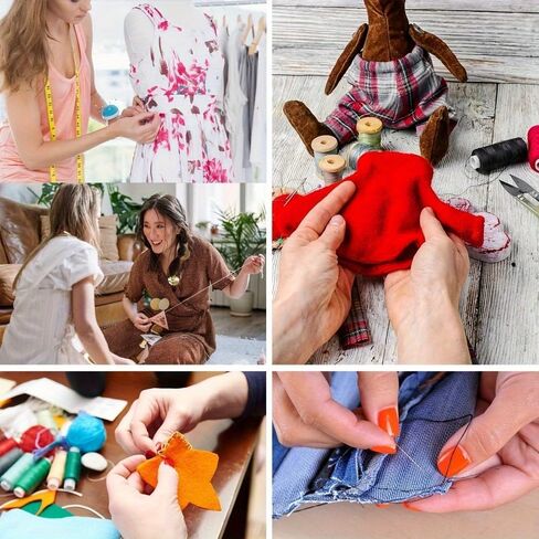 1pcs Portable Sewing Kit with Mixed Color Threads, Stainless Steel Scissors, Thimble, Safety Pins, Buttons, Needle Threaders, Seam Ripper, and Tape Measure Compact Travel Sewing Box for Repairs in Saudi Arabia