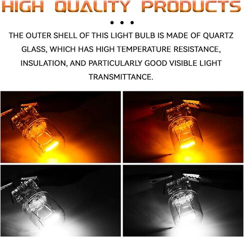 T20 7440A WY21W Turn Signal Bulb Daytime Running Light Blinker Brake Light Bulbs, 10PCS Monofilament Side Marker Lights Mini Taillight 7440 Bulb Replacement for Cars,Trucks,SUVs(Amber) in Saudi Arabia