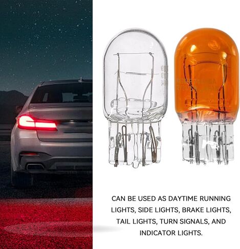 T20 7440A WY21W Turn Signal Bulb Daytime Running Light Blinker Brake Light Bulbs, 10PCS Monofilament Side Marker Lights Mini Taillight 7440 Bulb Replacement for Cars,Trucks,SUVs(Amber) in Saudi Arabia