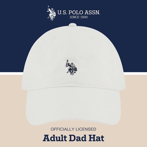 U.S. Polo Assn. Small Polo Pony Logo Baseball Hat, 100% Cotton, Adjustable Cap in Kuwait