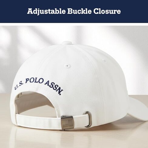 U.S. Polo Assn. Small Polo Pony Logo Baseball Hat, 100% Cotton, Adjustable Cap in Kuwait