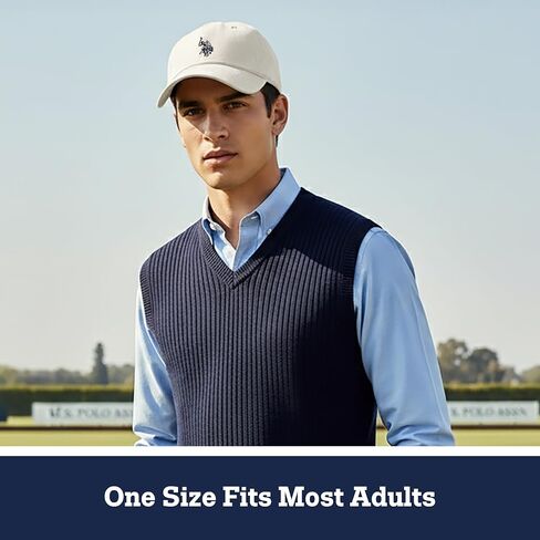 U.S. Polo Assn. Small Polo Pony Logo Baseball Hat, 100% Cotton, Adjustable Cap in Kuwait