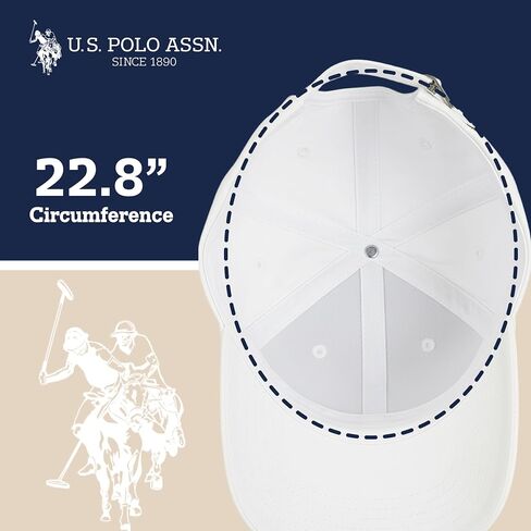 U.S. Polo Assn. Small Polo Pony Logo Baseball Hat, 100% Cotton, Adjustable Cap in Kuwait
