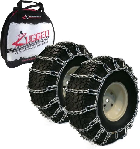 The ROP Shop Pair of 2 Link Tire Chains 16x6.5x8, 16x6.5x6 for Yamaha Rhino & Viking UTV, ROV in Kuwait