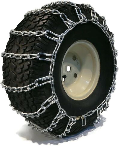 The ROP Shop Pair of 2 Link Tire Chains 16x6.5x8, 16x6.5x6 for Yamaha Rhino & Viking UTV, ROV in Kuwait