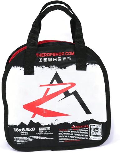 The ROP Shop Pair of 2 Link Tire Chains 16x6.5x8, 16x6.5x6 for Yamaha Rhino & Viking UTV, ROV in Kuwait