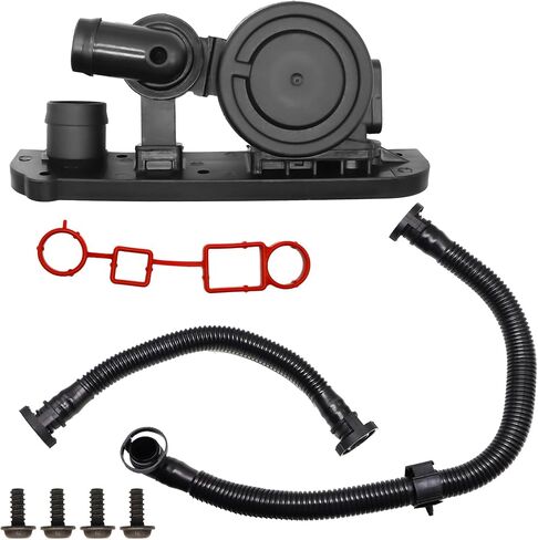 PCV Crankcase Vent Valve Breather Ventilation Hose Gaskets Kit Fit for VW Volkswagen Eos Jetta Passat GTI Rabbit for Audi TT A3 A4 Quattro 2.0T Replace # 06F129101P in Saudi Arabia