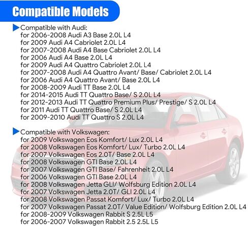 PCV Crankcase Vent Valve Breather Ventilation Hose Gaskets Kit Fit for VW Volkswagen Eos Jetta Passat GTI Rabbit for Audi TT A3 A4 Quattro 2.0T Replace # 06F129101P in Saudi Arabia