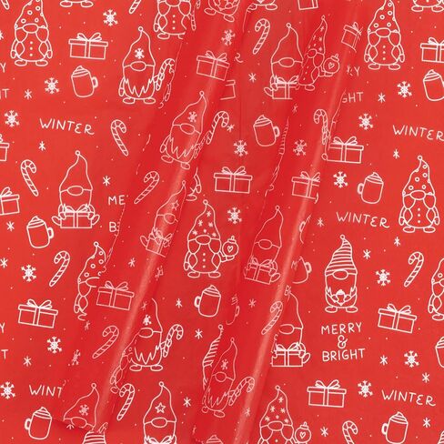 ZICOTO Beautiful Christmas Tissue Wrapping Paper Sheets for Gift Bags - Set of 120 Quality Tissue Papers with 6 Festive Designs - Add a Touch of Magic to Every Gift You Wrap - 19 x 13 in Per Sheet in Saudi Arabia