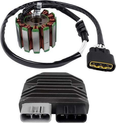 GELUOXI Stator and Regulator Rectifier Replacement for Yamaha YZF R1 2004-2008 FZ8 2011-2013 YZ1 2006-2014 FZS1 2D1-81410-10-00 1D7-81960-01-00 in Saudi Arabia