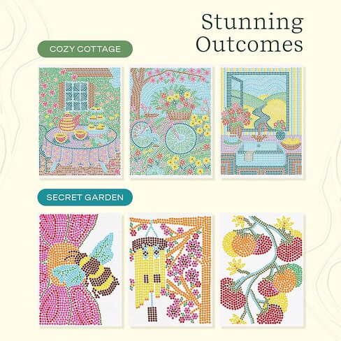 Lifelines FlowArt Activity Pad, 2-Pack & Bonus Pad - Guided Dot Art Meditations with Markers - Dot-by-Letter & Stamp-by-Shape Coloring Books for Tweens, Adults & Seniors in Kuwait