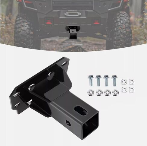 وصلة استقبال أمامية سوداء 2 بوصة 1000 XP / 2018-2024، بديلة لـ Polaris Ranger Northstar OEM in Saudi Arabia