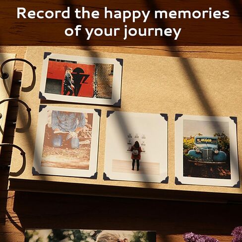Dfqsofd 600Pcs Photo Corners Self Adhesive, Picture Corners for Scrapbooking Photo Mounting Stickers for DIY Scrapbook, Album, Memory Books, Picture Frames, Journal (Black) in Saudi Arabia