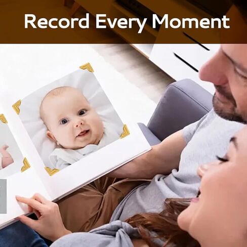 Dfqsofd 600 قطعة من زوايا الصور ذاتية اللصق، زوايا الصور لملصقات تثبيت الصور في سجل القصاصات DIY، الألبوم، كتب الذاكرة، إطارات الصور، مجلة (أسود) in Kuwait