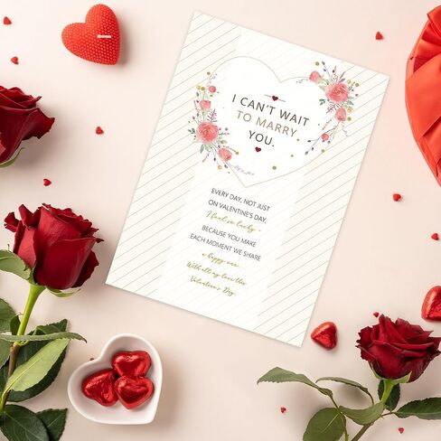 Valentines Day Card for Fiance, Romantic Valentines Day Gift for him in Kuwait