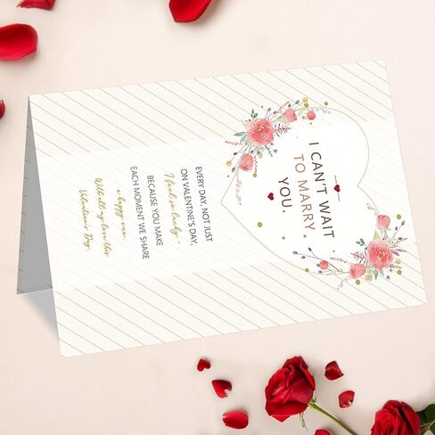 Valentines Day Card for Fiance, Romantic Valentines Day Gift for him in Kuwait