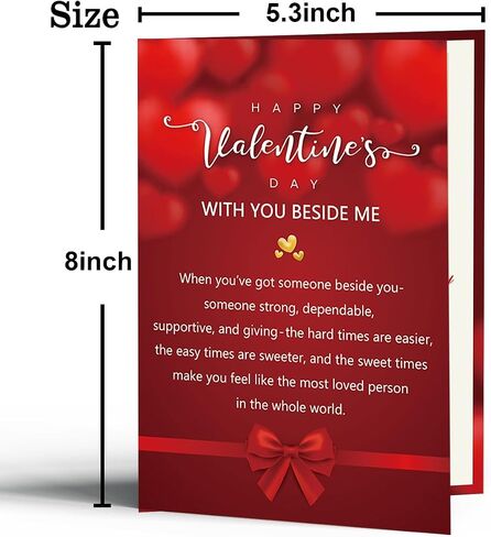 Valentines Day Card for Fiance, Romantic Valentines Day Gift for him in Kuwait