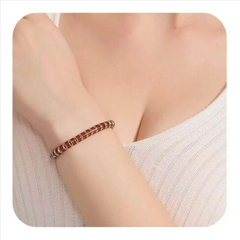 Amber Bracelet for Women Men Natural Blood Red Ambers 18k Gold Plated Jewelry Handmade Stretch Band Bracelets Fashion Design Unisex in Saudi Arabia