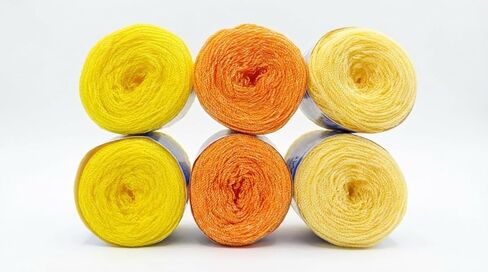 هيلو/Estambre Cristal para Tejer/Bordar Crochet a Mano de Mexico، (باكيت دي 6) متعدد الألوان. | خيوط كريستال من المكسيك لتطريز كروشيه متعدد الألوان (6 عبوات) (وردي-فوشيا-وردي فاتح) in Kuwait