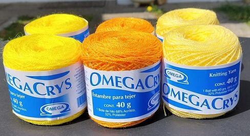 هيلو/Estambre Cristal para Tejer/Bordar Crochet a Mano de Mexico، (باكيت دي 6) متعدد الألوان. | خيوط كريستال من المكسيك لتطريز كروشيه متعدد الألوان (6 عبوات) (وردي-فوشيا-وردي فاتح) in Kuwait