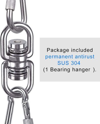 SELEWARE Bearing Swing Swivel, 360° Rotational Device Hanging Accessory for Web Tree Swing, Hammock Chair, Climbing Rope, Aerial Yoga, Kids Swing Swivel,Hold Up to 1200LB in Saudi Arabia