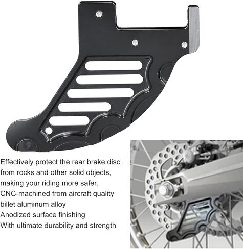 Akozon Motorcycle Rear Brake Disc Guard Replacement For 125-530 XCW XCF-W EXC EXC-F SX SXF XCF(Black) in Saudi Arabia