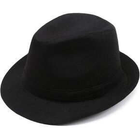 Mens Fedora Hats Unisex 20s Classic Fedora Hat in Kuwait