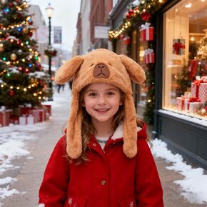 قبعة قفز من القطيفة للأذن، قبعة منفوشة لطيفة، غطاء رأس ناعم ودافئ in Kuwait