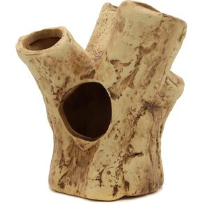 ALEGI Aquarium Decoration Rock Caves, Hideaway for Shrimp, Cichlid, Betta Fish Hideout Decor, Safe for Freshwater and Saltwater Tanks (TreeStumpL+S) in Kuwait