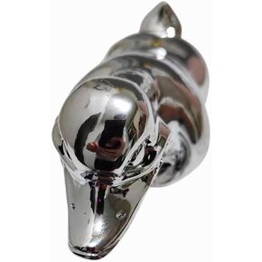 Chrome-Plated Angry Duck Hood Ornament – Shiny Convoy Duck Car Accessory for Trucks, Motorcycles & Cars – Cool Metal Duck Dashboard Decoration (Silver) in Saudi Arabia