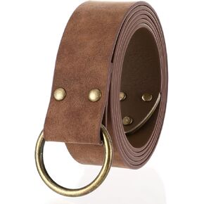 XZQTIVE Medieval Viking Belt for Men Embossed Leather Renaissance Knight Belt O Ring Costume Belts in Saudi Arabia