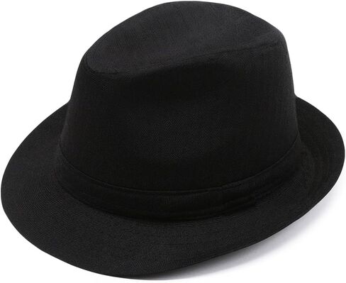 Mens Fedora Hats Unisex 20s Classic Fedora Hat in Kuwait