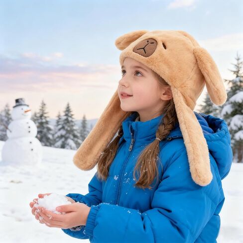 قبعة قفز من القطيفة للأذن، قبعة منفوشة لطيفة، غطاء رأس ناعم ودافئ in Kuwait