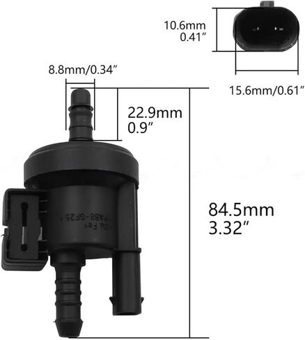 Steam Tank Purification Solenoid Valve 06K133529A, 06E133781E, 06H133781A 06H906517B in Saudi Arabia