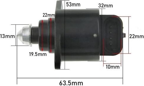 IAC idle Speed Control Valve line 93744875, C2177, IAC1126, 9374 4875, 17059603(93744875 Wire) in Saudi Arabia