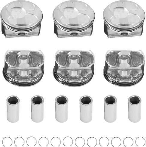 3.6L STD Pistons & Rings Kit Compatible with Buick Enclave 2009-2017, LaCrosse 2010-2012, Cadillac CTS 2008-2012 2014, STS 2008-2011, Chevy Traverse Camaro, GMC Acadia, Replace 12616973 in Saudi Arabia