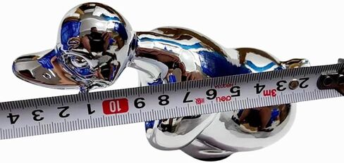 Chrome-Plated Angry Duck Hood Ornament – Shiny Convoy Duck Car Accessory for Trucks, Motorcycles & Cars – Cool Metal Duck Dashboard Decoration (Silver) in Saudi Arabia