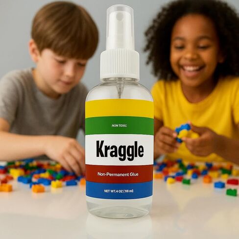 Temporary Spray Adhesive – Safe, Non-Toxic, Water-Soluble Glue for Plastic Building Bricks – Non-Permanent Hold for Lego-Compatible Sets – Kid-Friendly, No-Mess, Easy to Apply & Remove in Kuwait