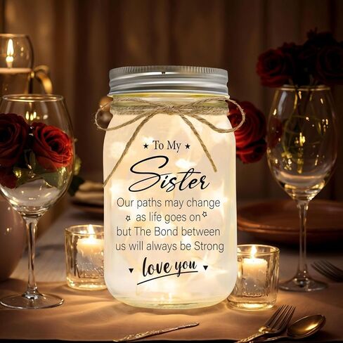Sympathy Gifts for Loss of Loved One, Bereavement Mason Jar Night Lights - Mother, Daughter, Son - Bereavement Gift for Grieving Friend - Comforting Keepsake for Funeral（Love in Saudi Arabia