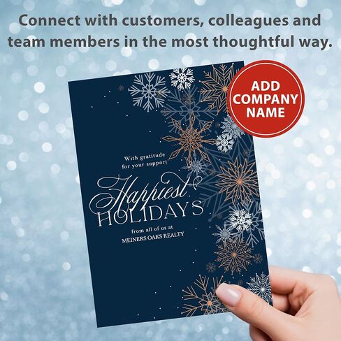 Let's Make Memories Personalized Business Christmas Cards with Envelopes - Premium Quality - 5x7-2025 Holiday Cards & White Envelopes - Rustic Tartan - 15 ct in Saudi Arabia