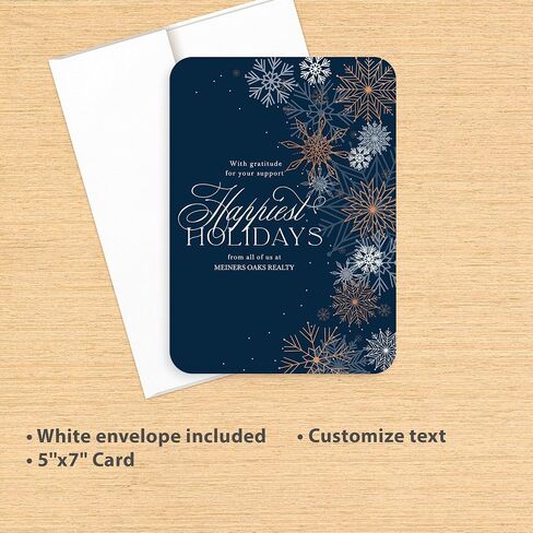 Let's Make Memories Personalized Business Christmas Cards with Envelopes - Premium Quality - 5x7-2025 Holiday Cards & White Envelopes - Rustic Tartan - 15 ct in Saudi Arabia