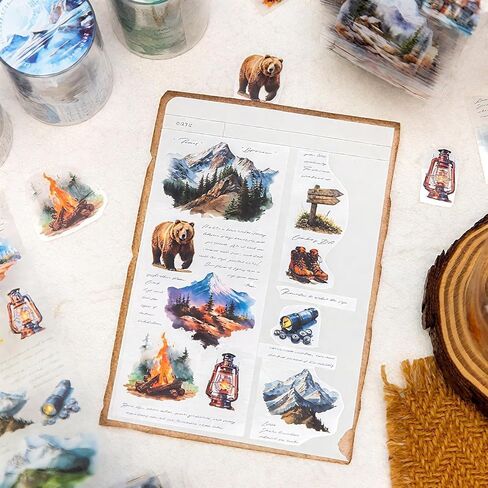 6 Rolls of Cloud Washi Tape Stickers Sets for Junk Journal Supplies, Star Themed Journal Stickers for Scrapbooking, Journaling,Planer (Rainbow) in Kuwait