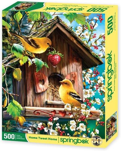 Springbok's 500 Piece Jigsaw Puzzle Home Tweet Home - Made in USA in Saudi Arabia