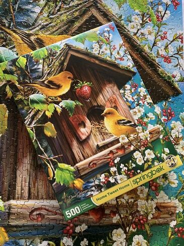 Springbok's 500 Piece Jigsaw Puzzle Home Tweet Home - Made in USA in Saudi Arabia