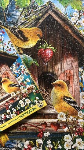 Springbok's 500 Piece Jigsaw Puzzle Home Tweet Home - Made in USA in Saudi Arabia